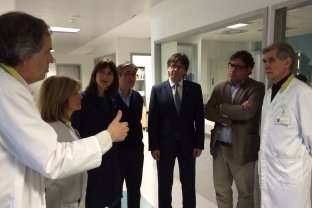 El presidente visitó el área de Diagnóstico por la Imagen