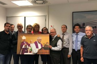​El Patronat va homenatjar ahir al Pare Scotti pels seus 20 anys com a membre  de l'òrgan.