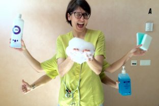 "Que no te falten brazos para lavarte las manos", de Cristina Prats