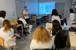 Antoni Boix, farmacéutico adjunto durante la sesión formativa