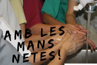​La nova campanya per incentivar el rentat de mans a l'Hospital  apel·la als diferents col·lectius de professionals