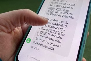 Los SMS sirven para recordar las visitas y, al mismo tiempo, reforzar las instrucciones a tener en cuenta según la prueba programada.