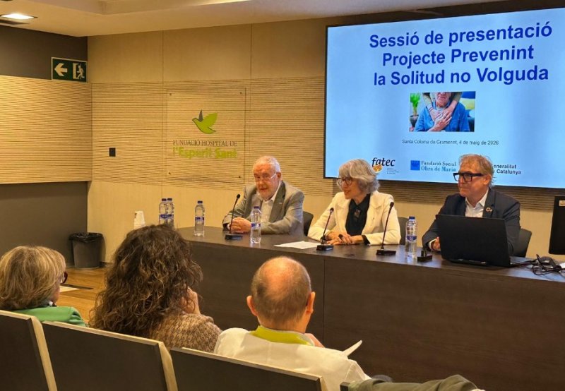 L’Hospital de l’Esperit Sant acull la presentació del projecte “Prevenint la Solitud no Volguda”