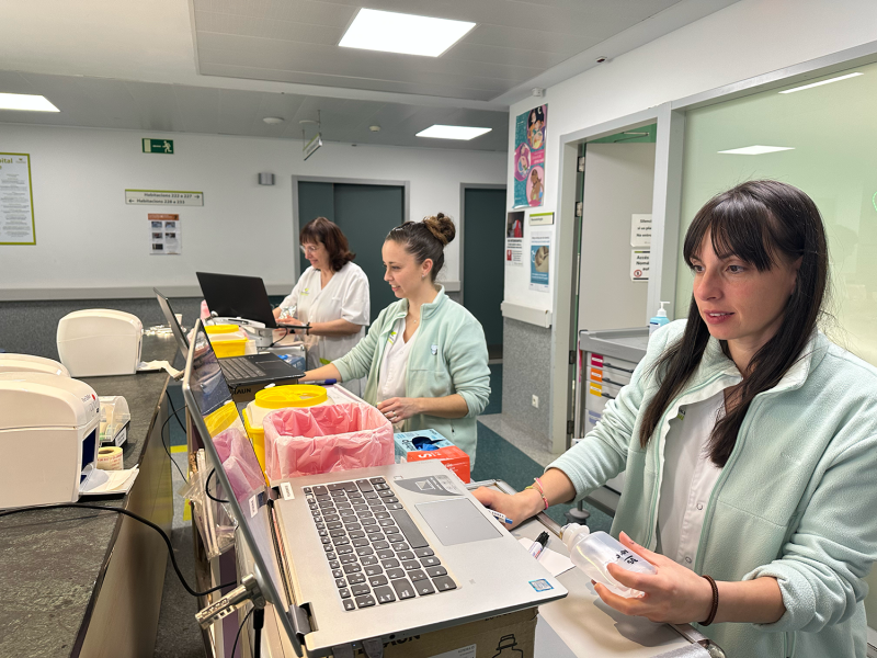 Reconeixement a les professionals del torn de nit de l’Hospital