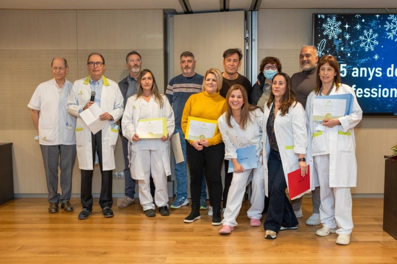 La Festa de Nadal de l’Hospital posa en valor la trajectòria i el compromís dels professionals